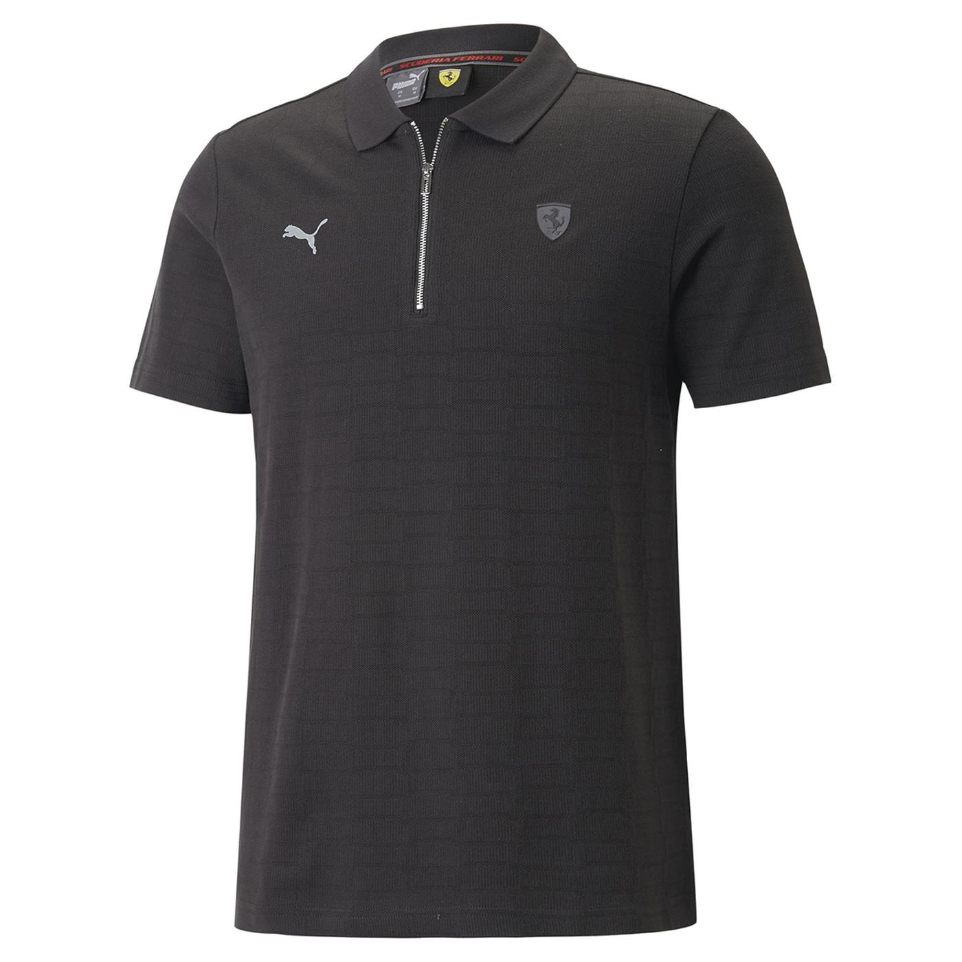 Playera Puma Polo Ferrari Style Jacquard Negro