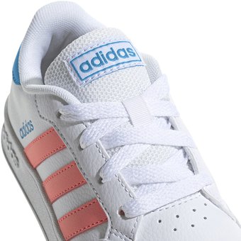 Tenis adidas blancos discount con rosa mujer