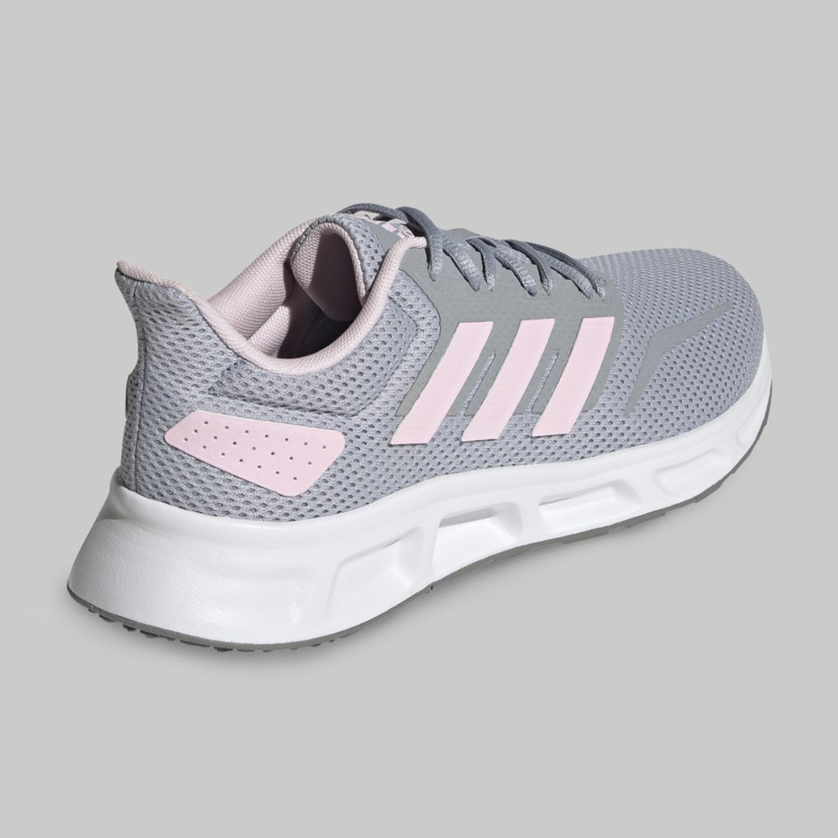 Adidas grises 2025 con rosa